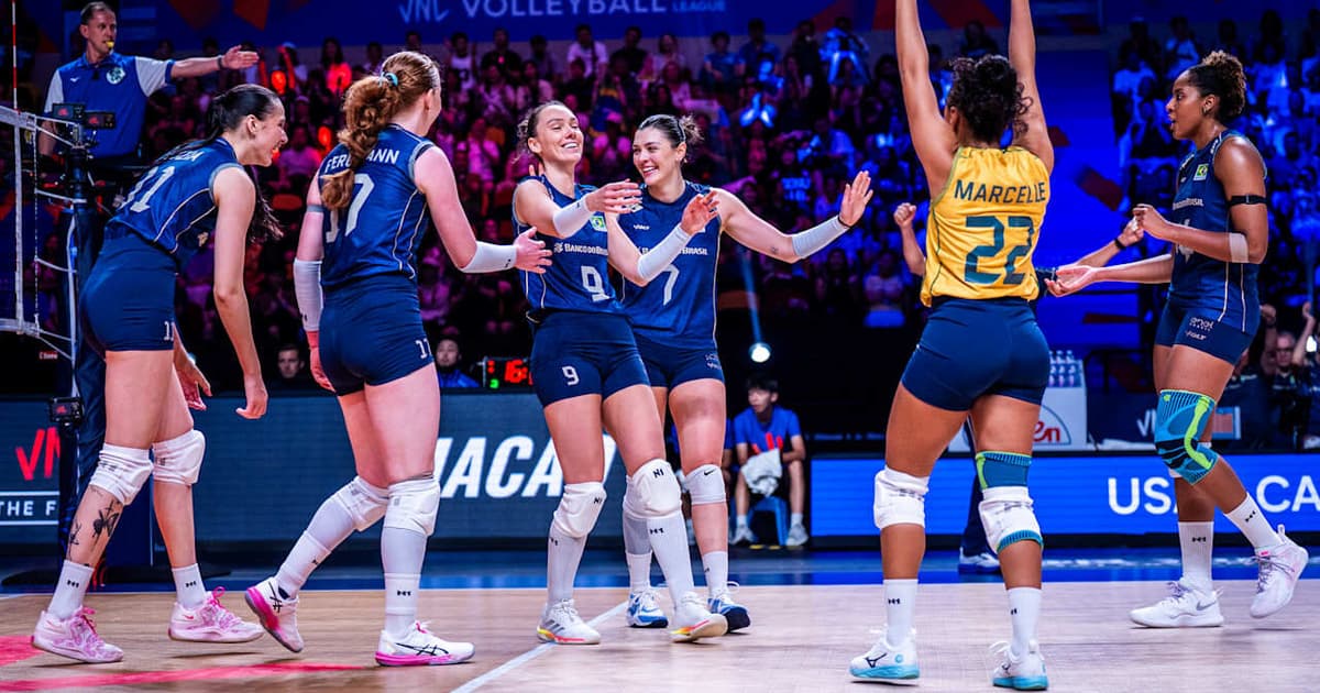 Após quatro vices, Brasil busca ouro inédito na VNL