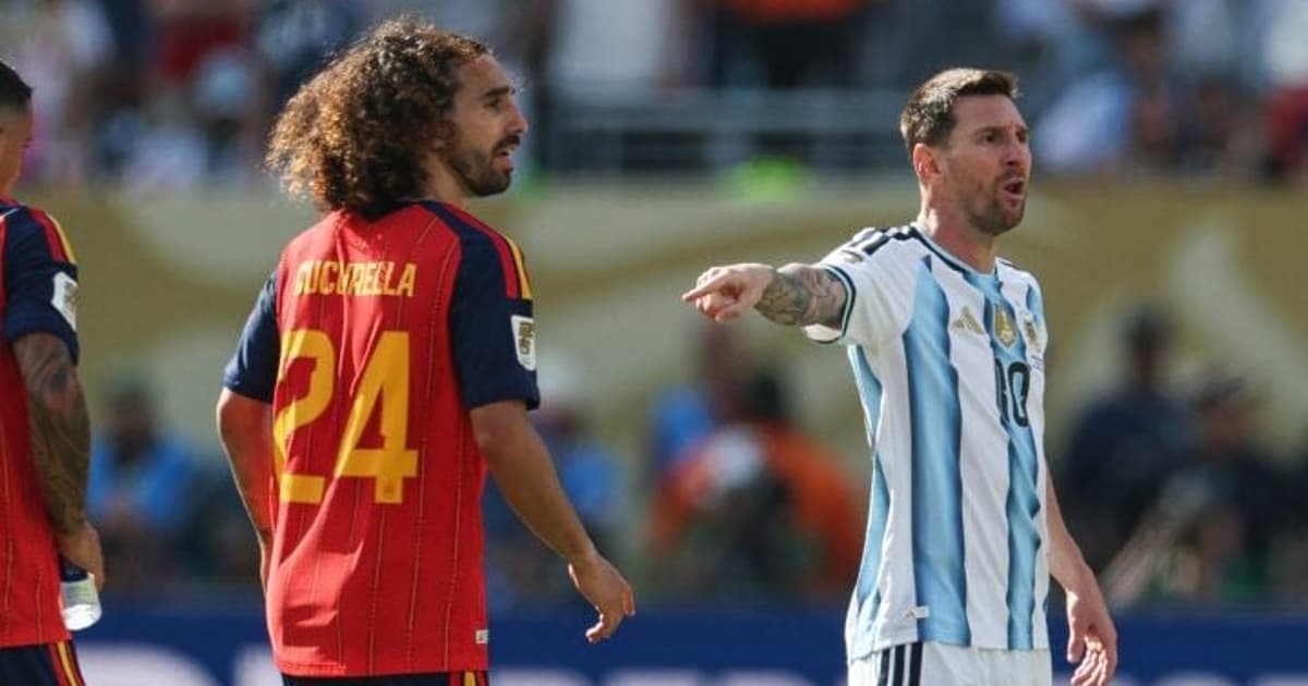 Leitura labial revela discussão de Messi e Cucurella na final da Copa