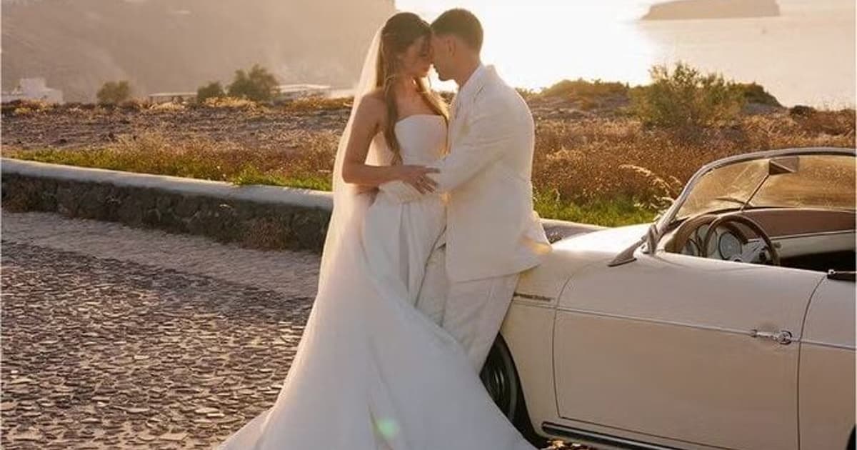 Gabriel Martinelli e Isabella Rousso se casam em cerimônia intimista