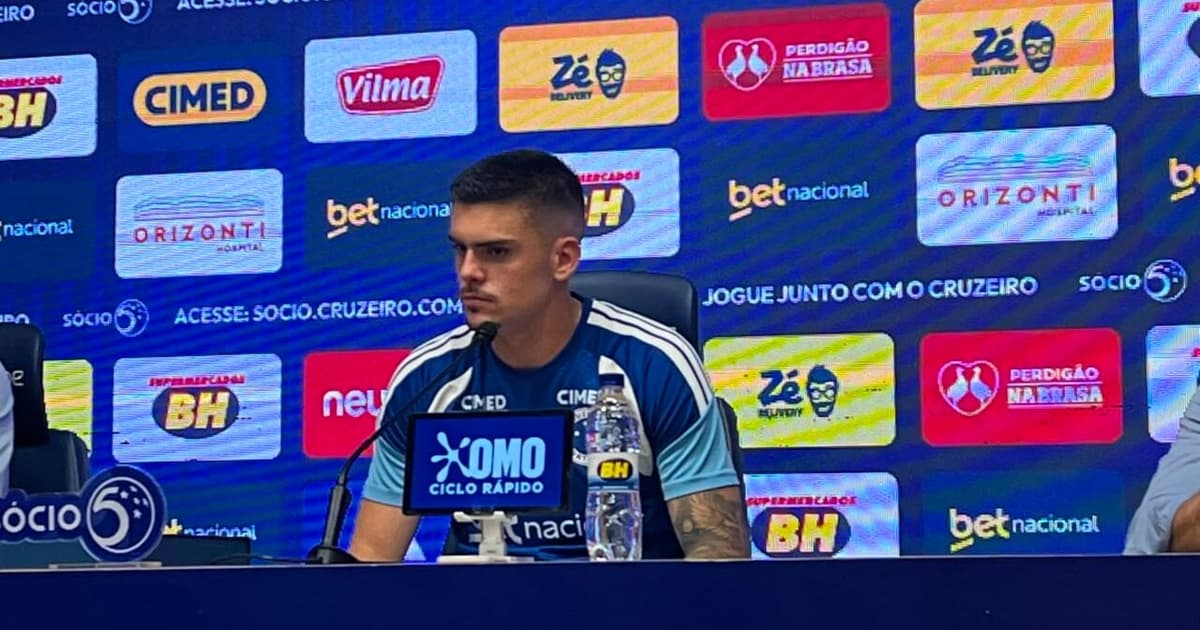Gabriel Pec promete agregar valor ao Cruzeiro e elogia apoio da torcida em apresentação emocionada