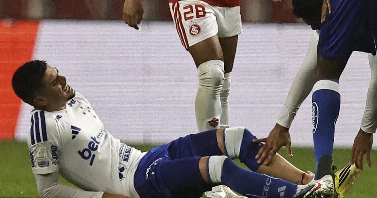 Fratura na tíbia tira Gabriel Pec do Cruzeiro e abre lacuna no ataque celeste