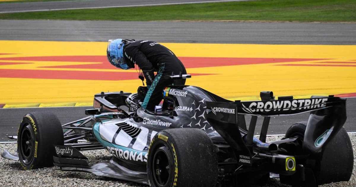 Após abandono, Russell pede 'carro igual' ao de Antonelli à Mercedes
