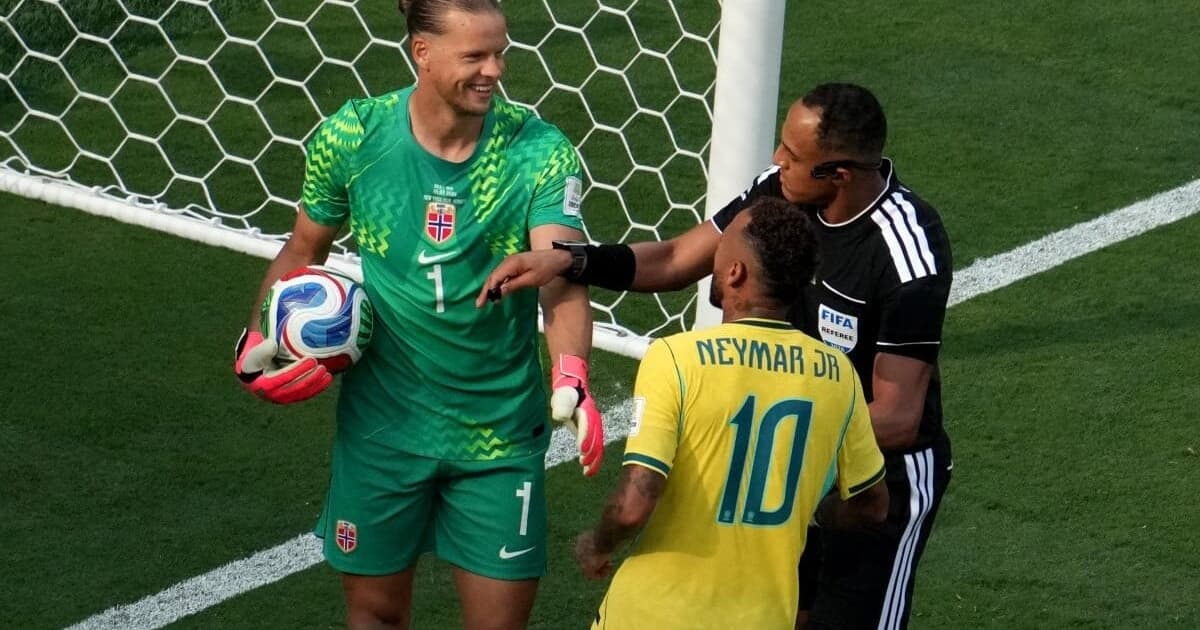Goleiro da Noruega manda recado a Neymar após provocação em pênalti