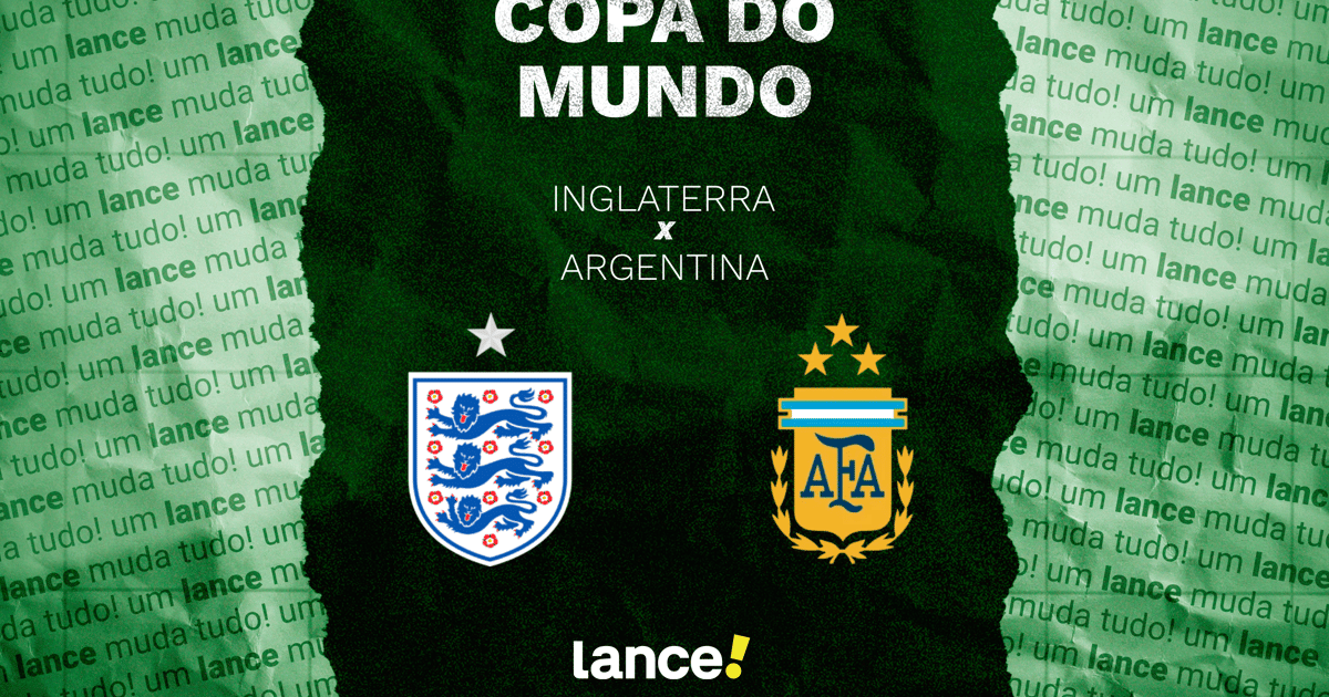 Inglaterra x Argentina: onde assistir ao jogo da Copa do Mundo