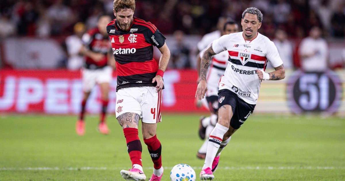 Veja gol em Flamengo x São Paulo: Léo Pereira abre o placar