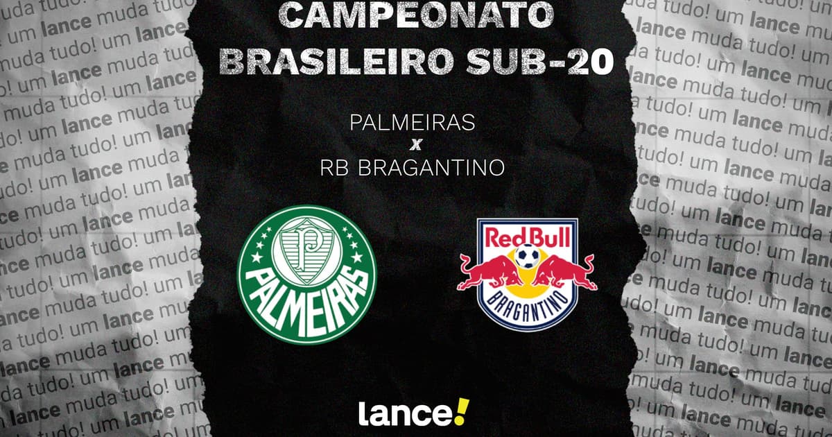Palmeiras x RB Bragantino: onde assistir, horário e escalações pelo Brasileirão sub-20