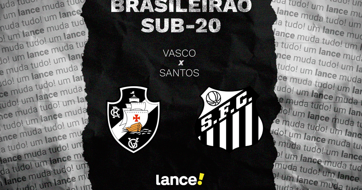 Santos x Vasco: onde assistir, horário e escalações da semifinal do Brasileirão sub-20