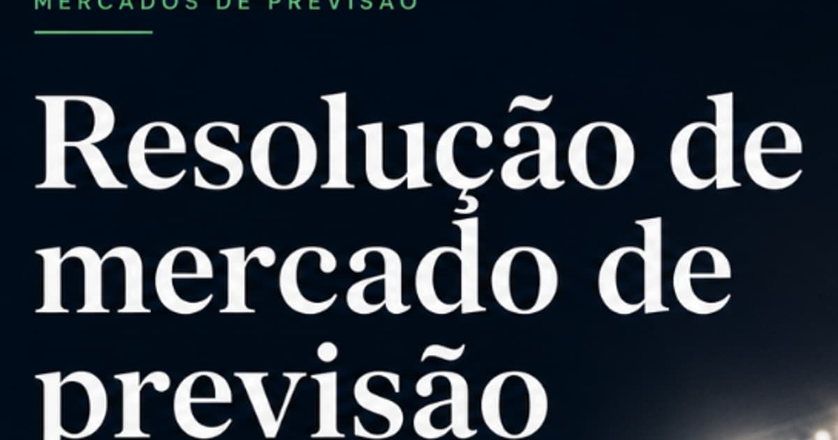 Resolução de mercado de previsão: como um contrato é encerrado