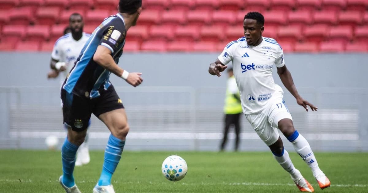 Sinisterra brilha em amistoso, mas Cruzeiro não consegue segurar pressão do Grêmio e perde por 3 a 1