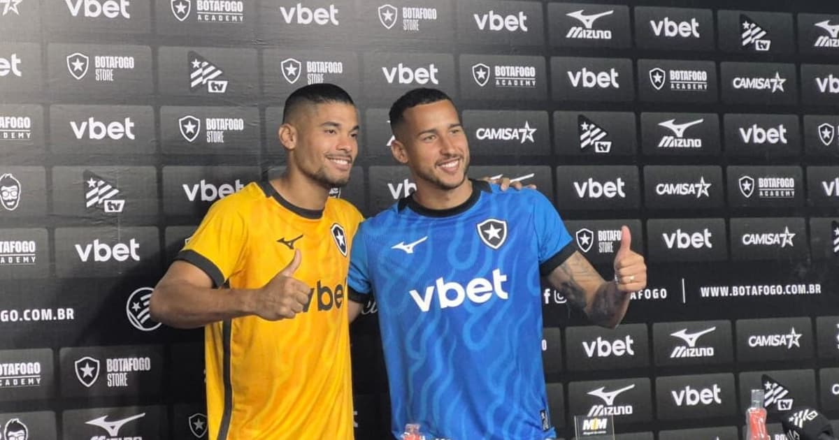 Botafogo apresenta os goleiros Warleson e Gabriel Batista: 'Responsabilidade boa'