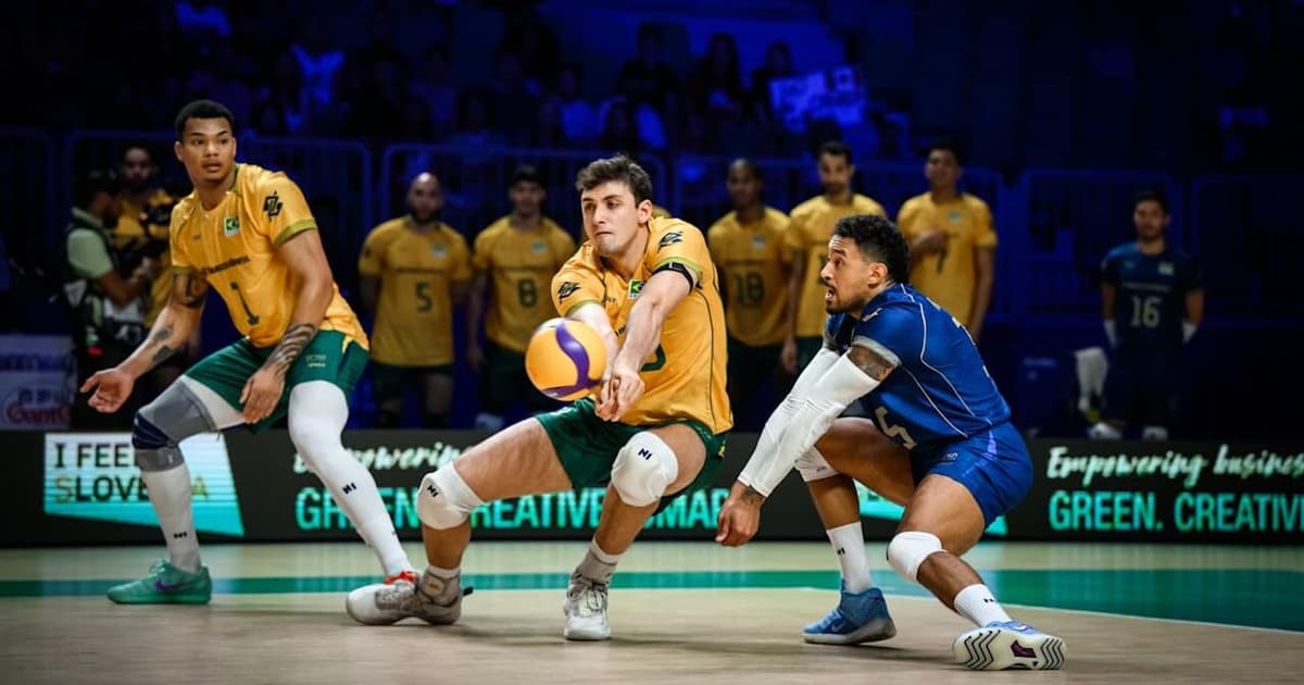 AO VIVO: siga Brasil x França pela Liga das Nações de Vôlei Masculino