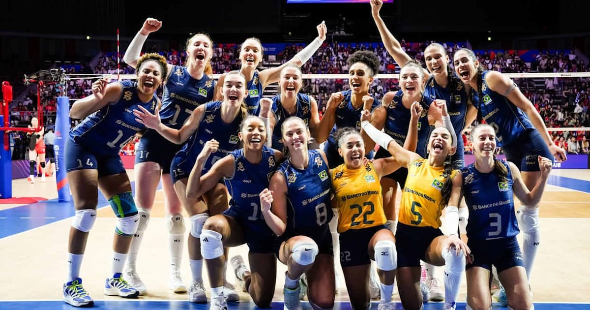 Brasil x Itália: horário da semifinal da VNL feminina está definido