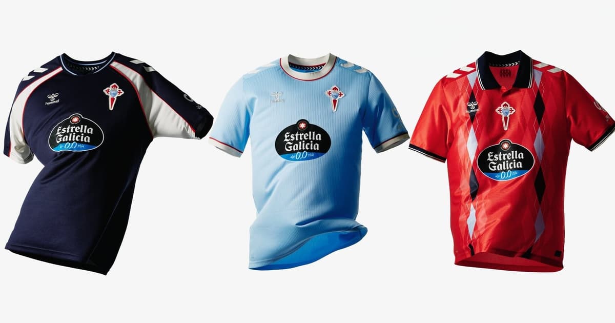 Celta de Vigo lança novas camisas para a temporada 2026/27