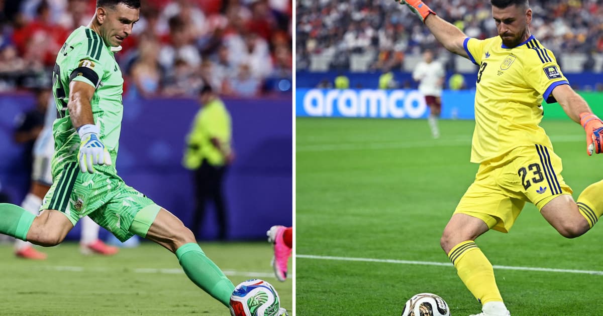 Unai Simón e Dibu Martínez: duelo de goleiros na final