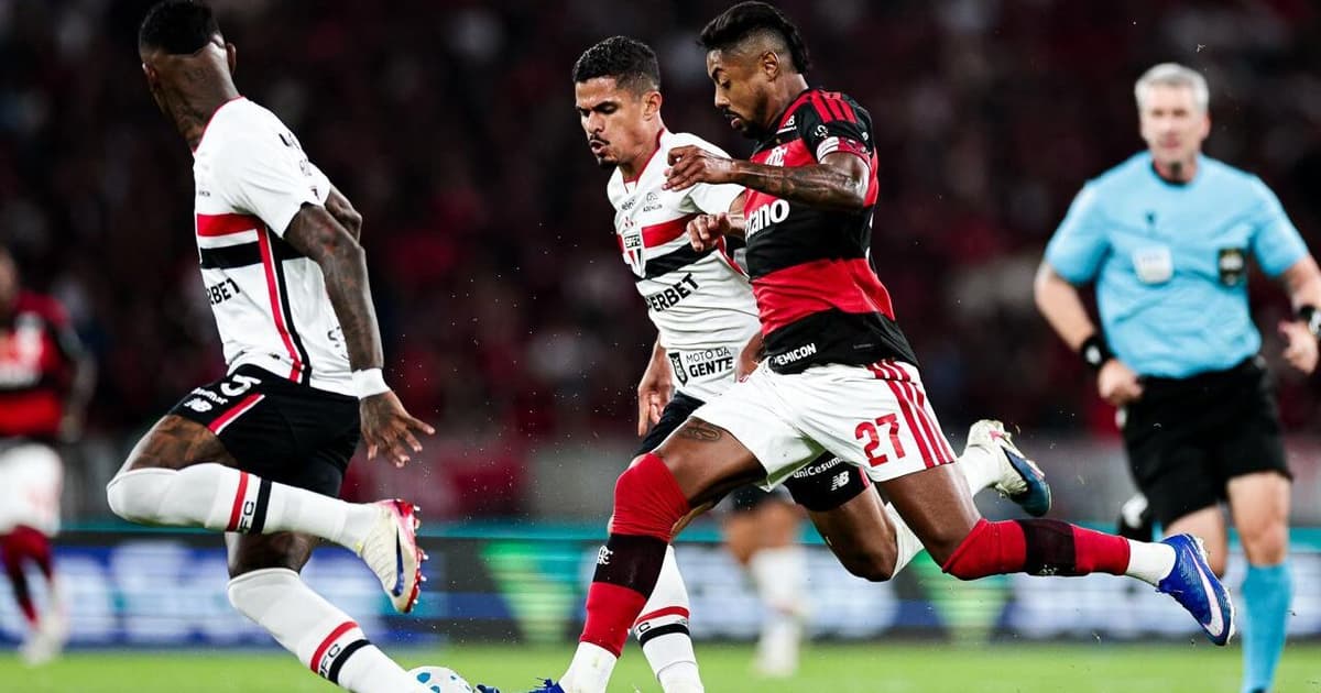 Flamengo abre o placar no Maracanã, mas São Paulo busca empate pelo Brasileirão