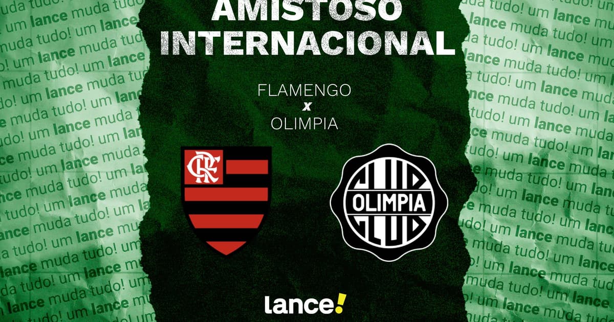 Flamengo enfrenta o Olimpia em amistoso internacional nesta sexta