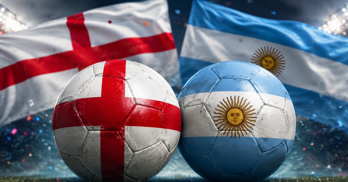 Odd de 11.00 para gol em Inglaterra x Argentina na Jogo de Ouro
