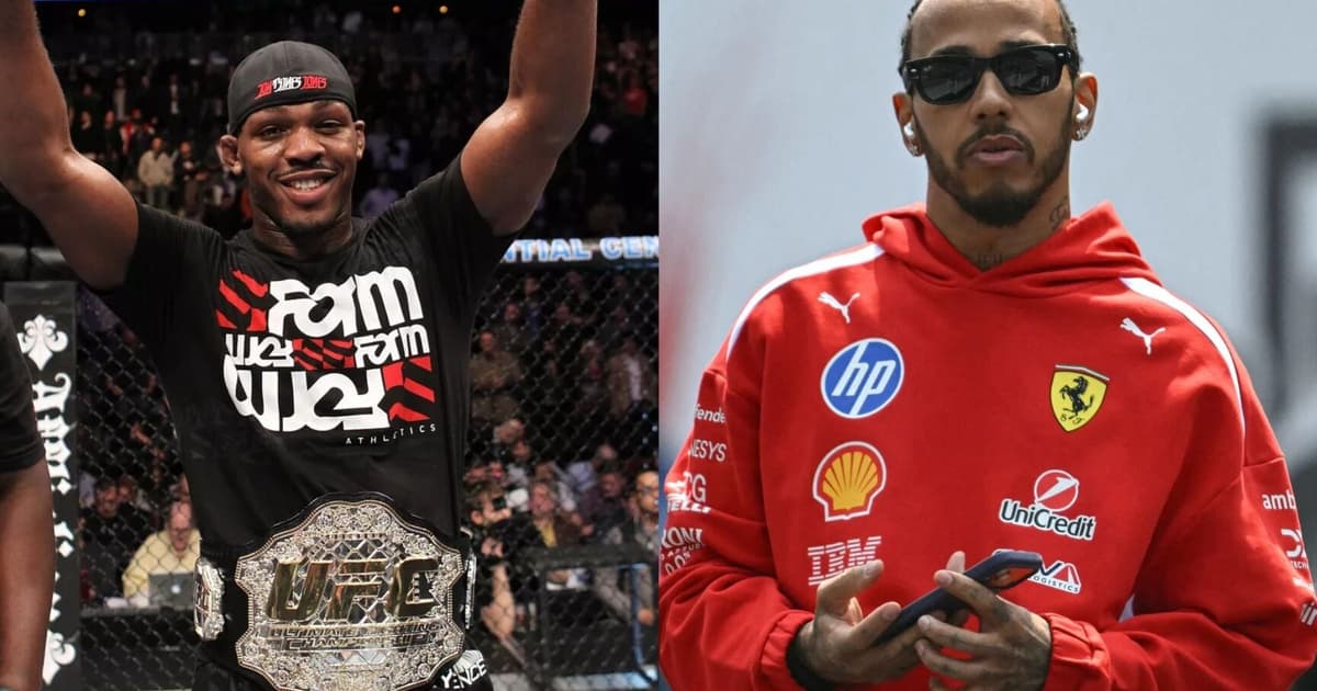 Jon Jones diz ser bloqueado por Lewis Hamilton: 'Covarde'