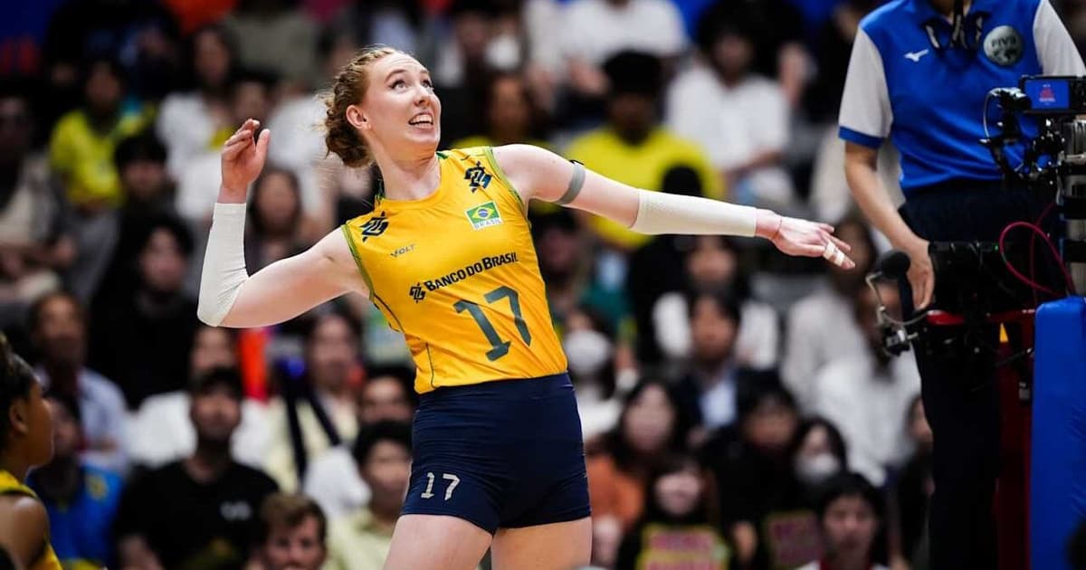 Julia Bergmann puxa Brasil nas estatísticas da VNL; veja números