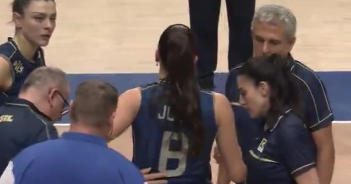 VÍDEO: Julia Kudiess sai de quadra lesionada e preocupa para a fase final da VNL