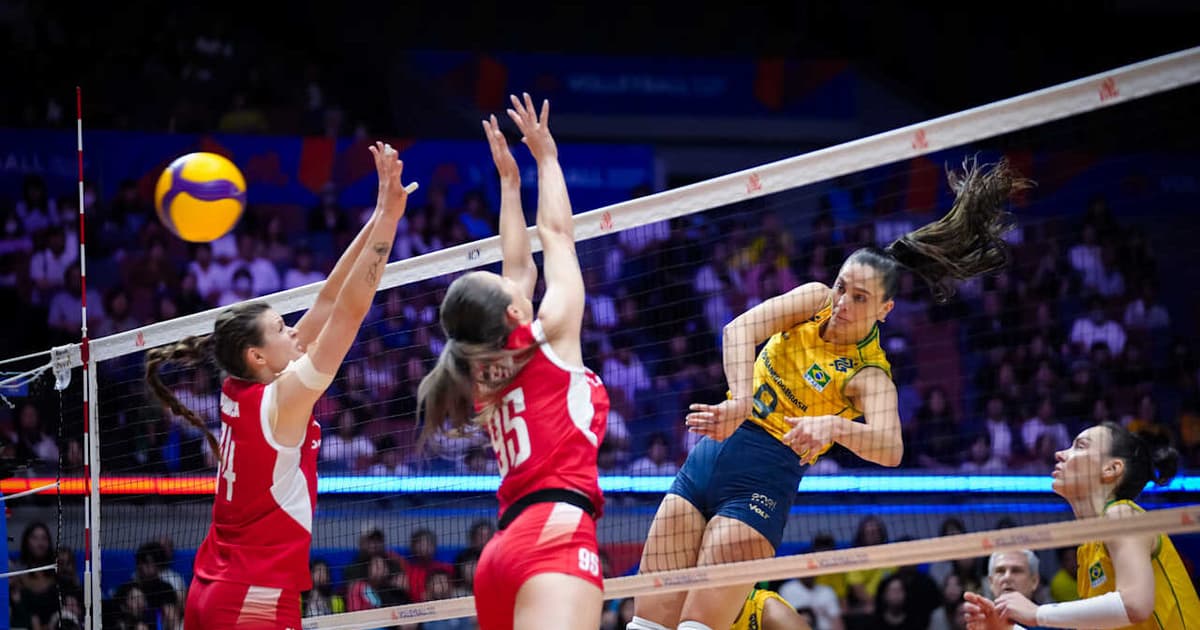 Julia Kudiess sofre lesão no joelho e desfalca o Brasil na fase final da VNL