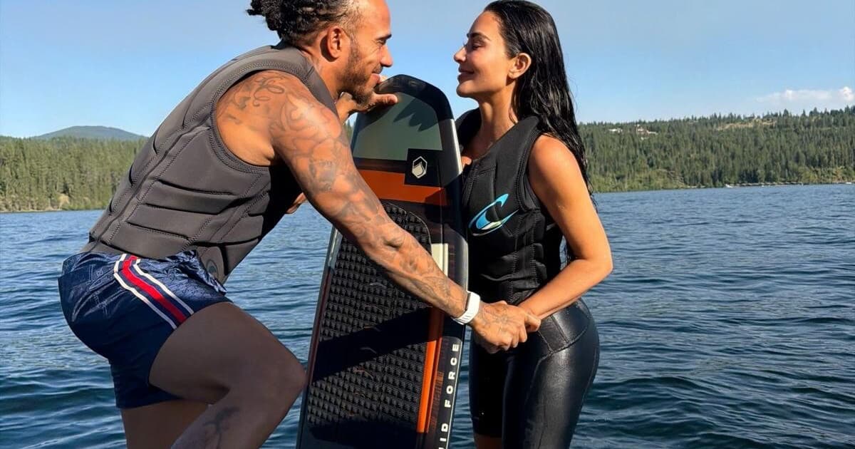 Lewis Hamilton curte pausa da F1 ao lado de Kim Kardashian; veja fotos