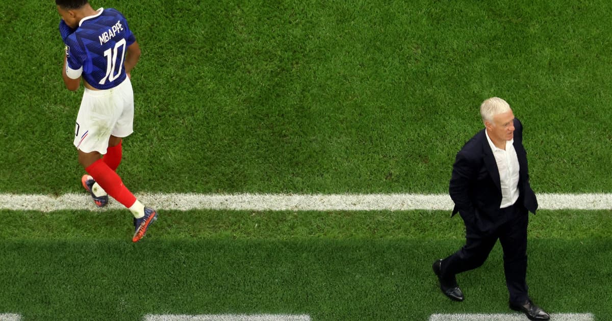 Mbappé lamenta 'última dança' de Deschamps antes de França x Inglaterra: 'Falhamos'