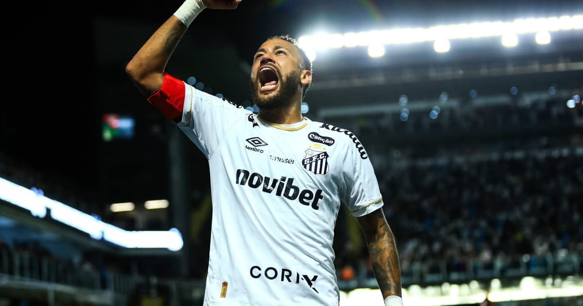 Neymar salva o Santos no fim, e Peixe empata com a Chapecoense em casa