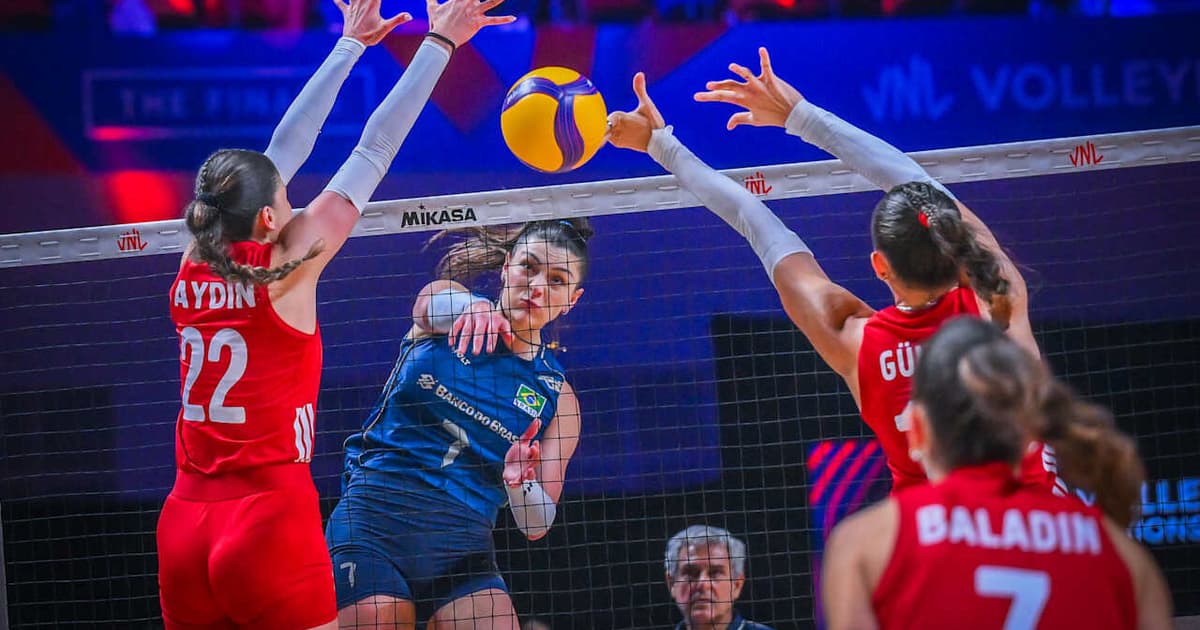 Brasil perde para a Turquia e fica no quase pela quinta vez na VNL