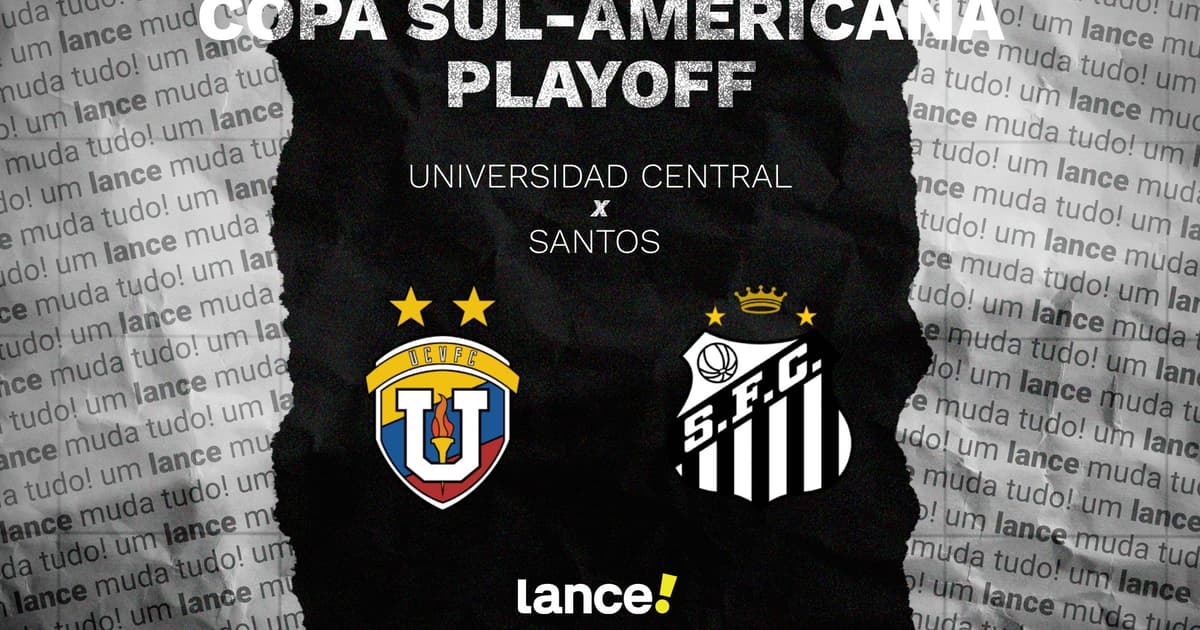 Universidad Central (VEN) X Santos: onde assistir, horário e escalação pela Sul-Americana