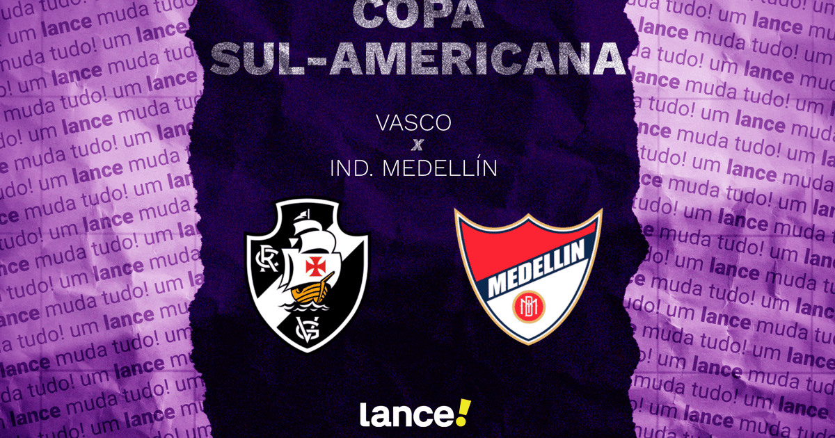 Vasco x Ind. Medellín: onde assistir e prováveis escalações do jogo pela Sul-Americana