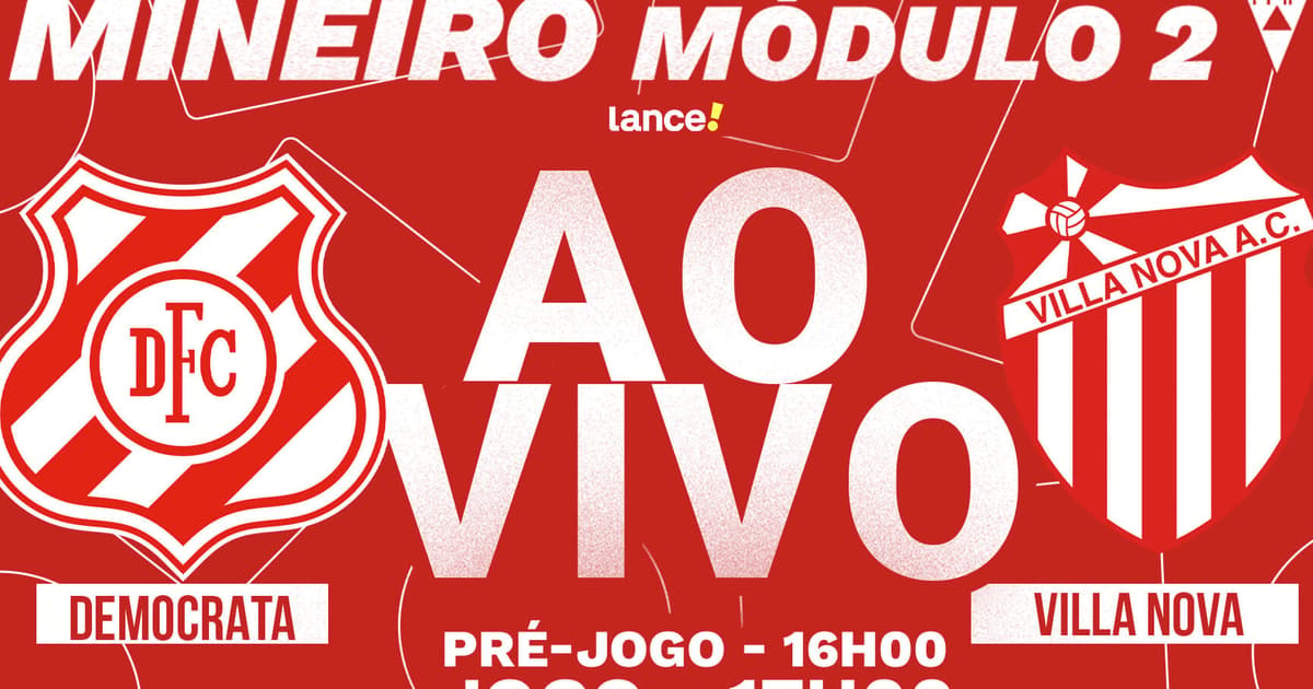 AO VIVO: Assista a Democrata x Villa Nova, pela final do Módulo II do Mineiro, no Lance!TV