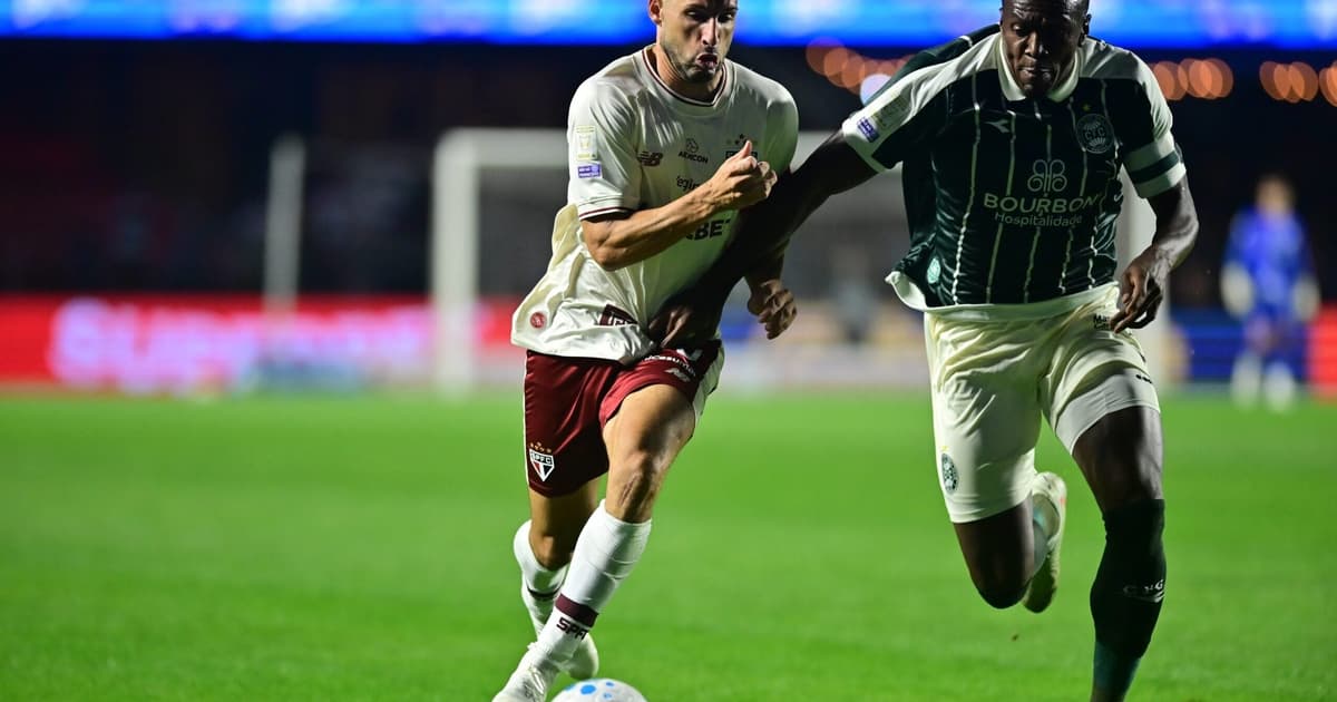 São Paulo sai na frente, mas cede empate ao Coritiba e amplia jejum no Brasileirão
