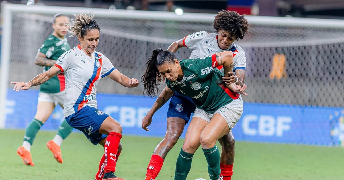 Bahia e Palmeiras empatam na ida das quartas do Brasileirão Feminino