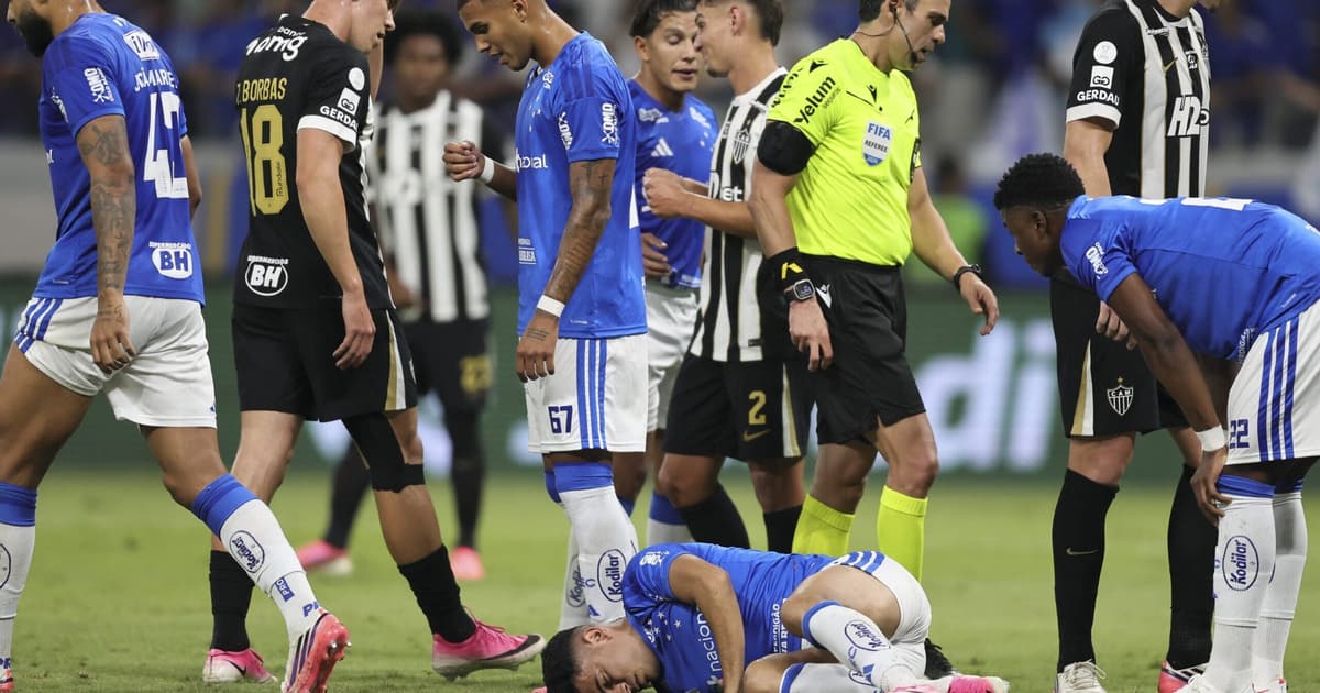 Cruzeiro: Bruno Rodrigues tem fratura no osso zigomático e na costela