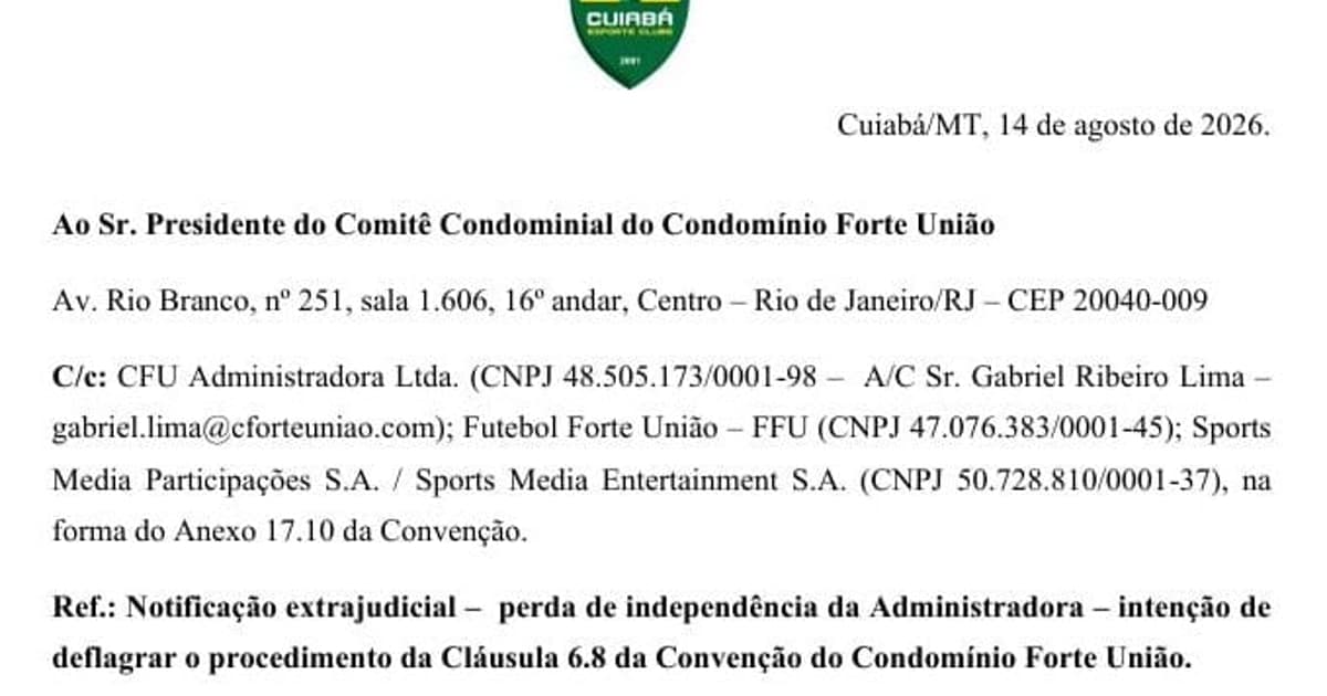 Clubes da FFU pedem troca de administradora por favorecimento a investidor