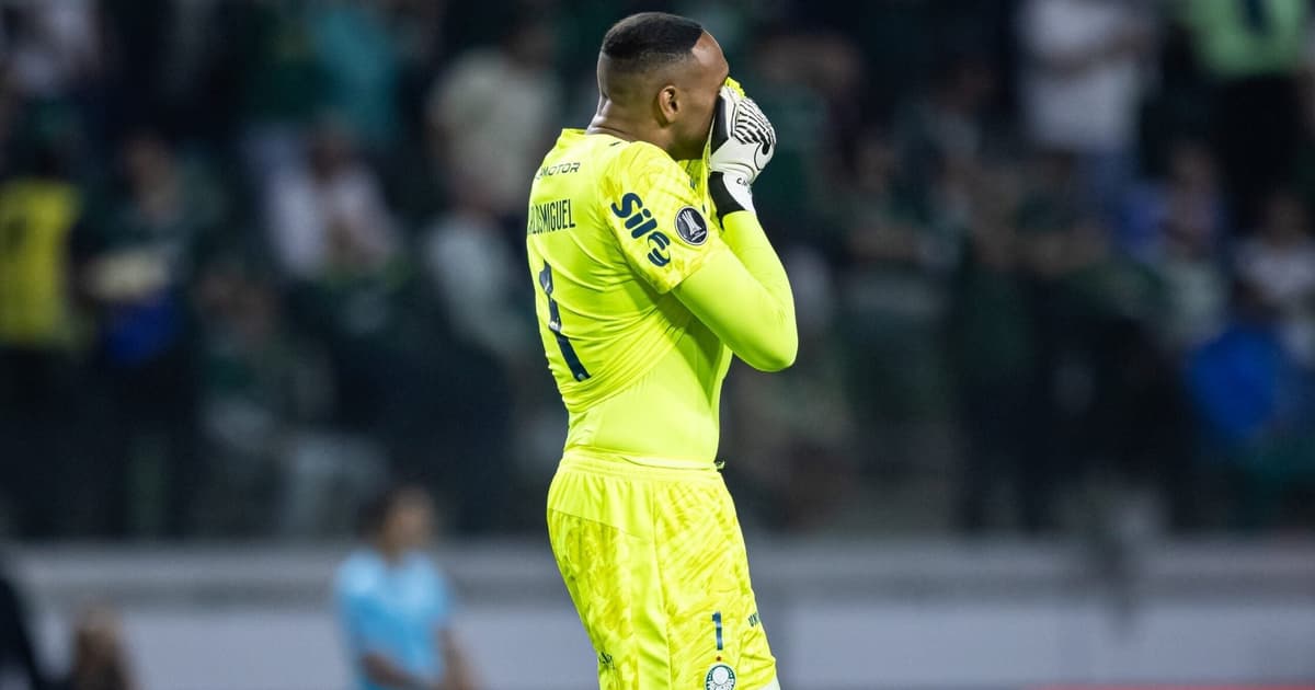 Carlos Miguel vira assunto em Palmeiras x Cerro Porteño: 'Não é normal'