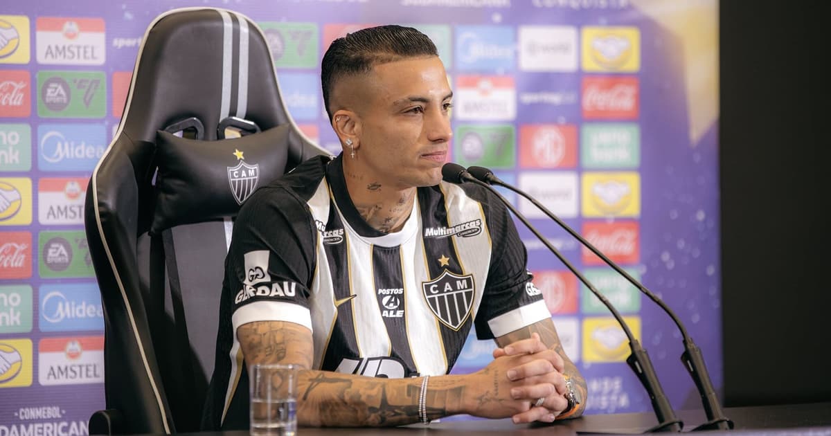 Castaño é apresentado pelo Atlético e destaca 'personalidade' em campo
