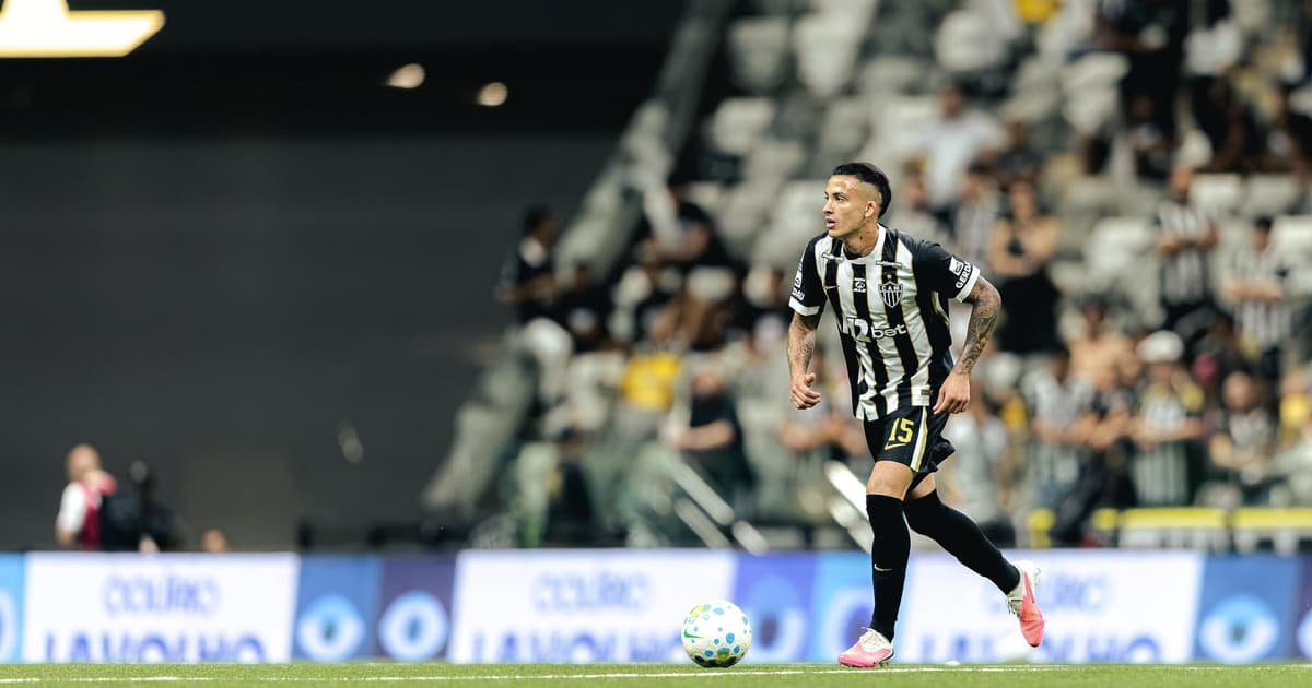 Castaño impressiona na estreia pelo Atlético-MG com 97% de acerto nos passes