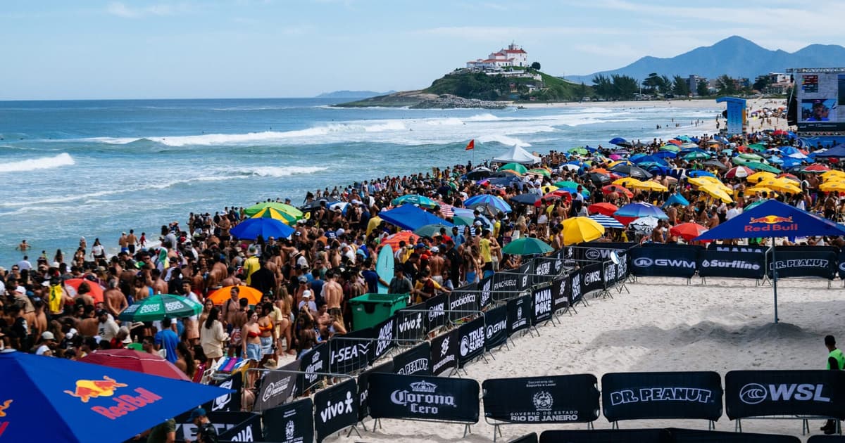 Etapa da WSL no Brasil movimenta R$ 188 milhões e bate recorde em Saquarema pelo 5º ano consecutivo
