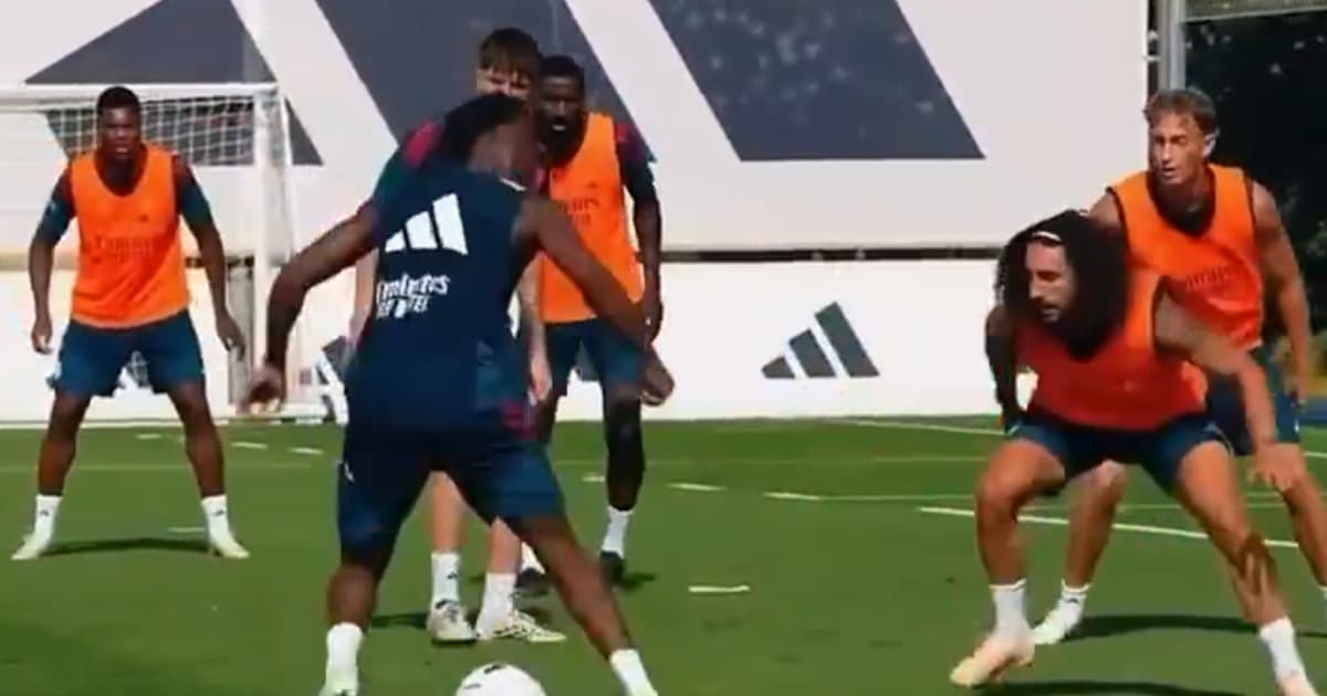 Jogada de reforço do Real Madrid em treino viraliza: 'Impressionante'