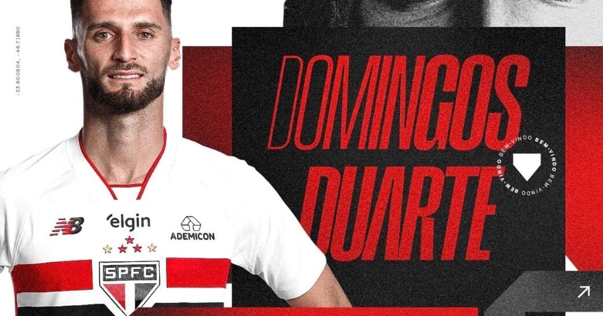 São Paulo anuncia zagueiro Domingos Duarte até 2028