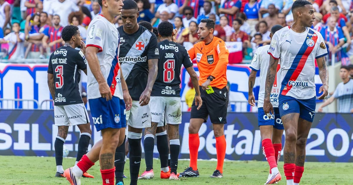 CBF divulga áudio e imagens do VAR em gol anulado do Vasco contra o Bahia