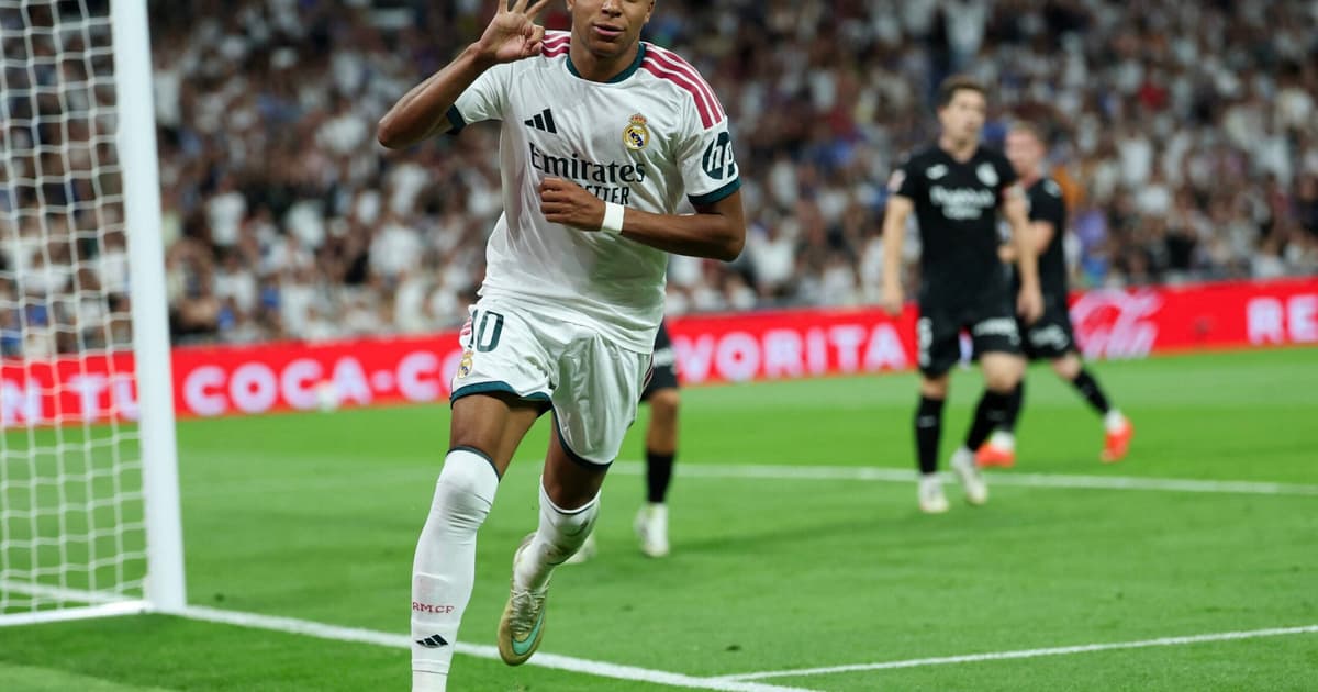 Com hat-trick de Mbappé, Real Madrid vence em La Liga