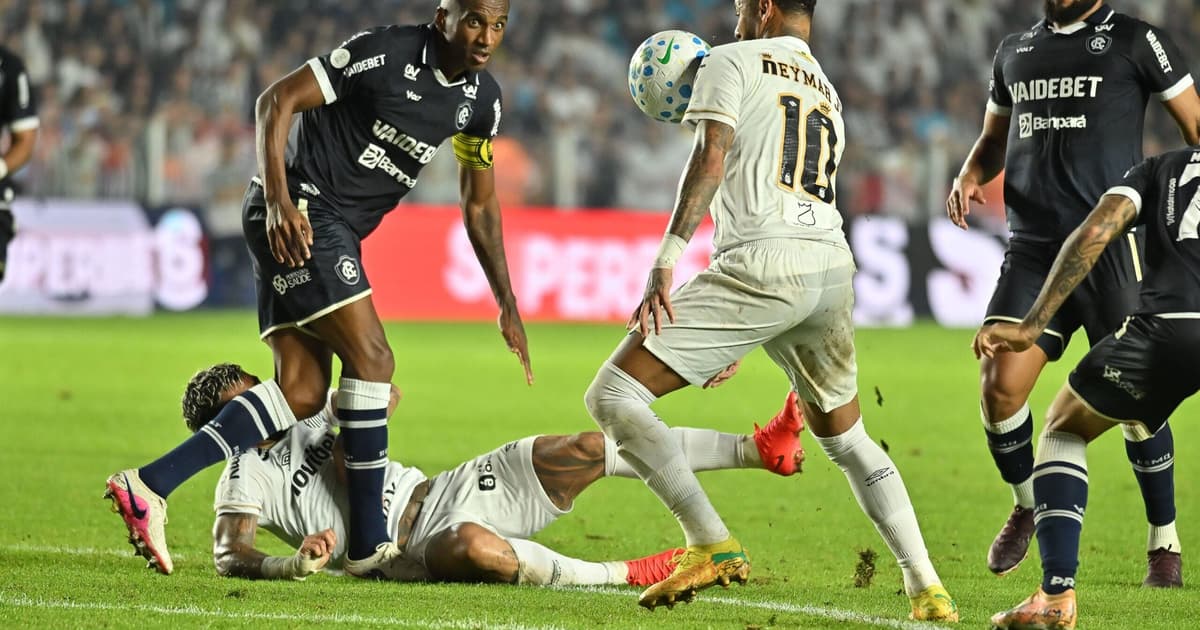 Com Neymar, Santos fica no empate sem gols com o Remo pela Copa do Brasil