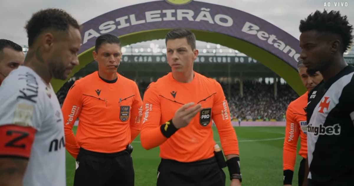 Cena entre Neymar e Thiago Mendes durante Vasco x Santos viraliza