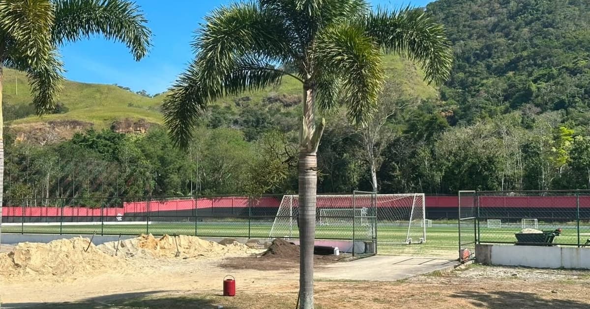 Obras do miniestádio do Flamengo avançam no Ninho