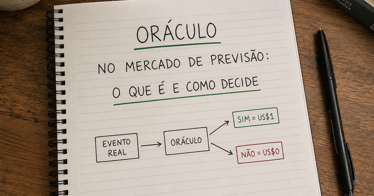 Oráculo no mercado de previsão: o que é e como decide