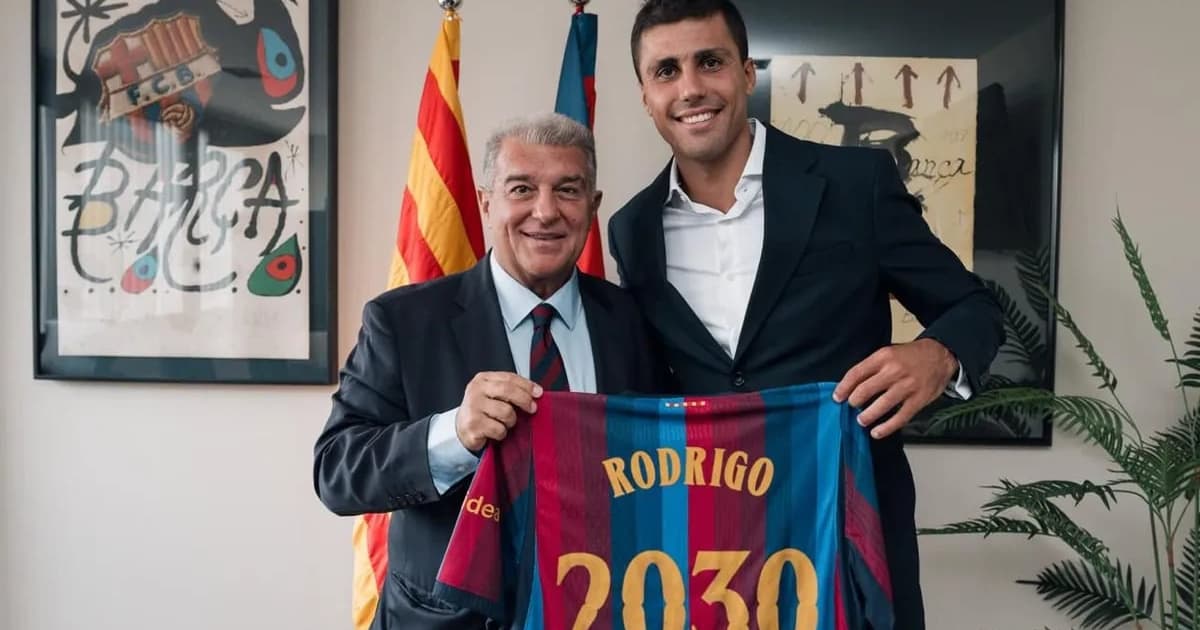 Campeão da Copa, Rodri é anunciado como reforço do Barcelona