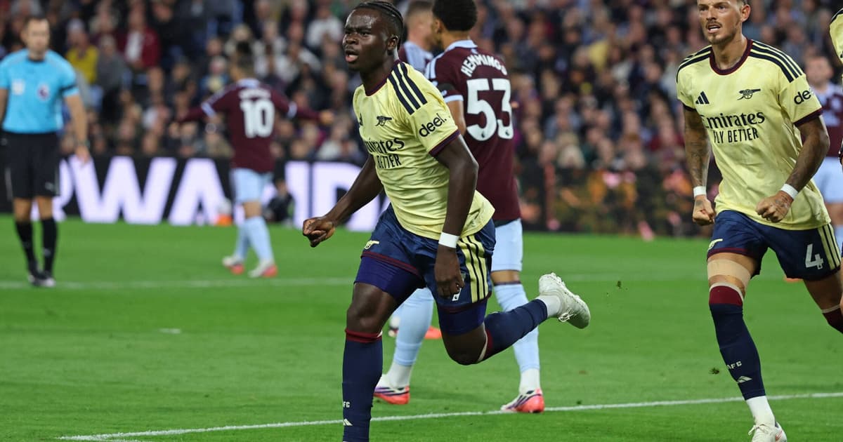 Bruno Guimarães estreia, e Arsenal vence Aston Villa na Premier League